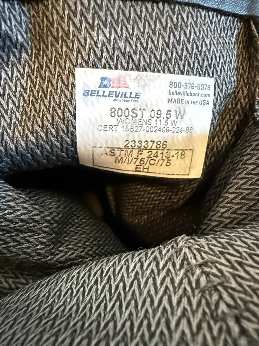 Belleville 800ST 9.5W Steel Toe Tactical Flight Boots Waterproof Gor-Tex Lined